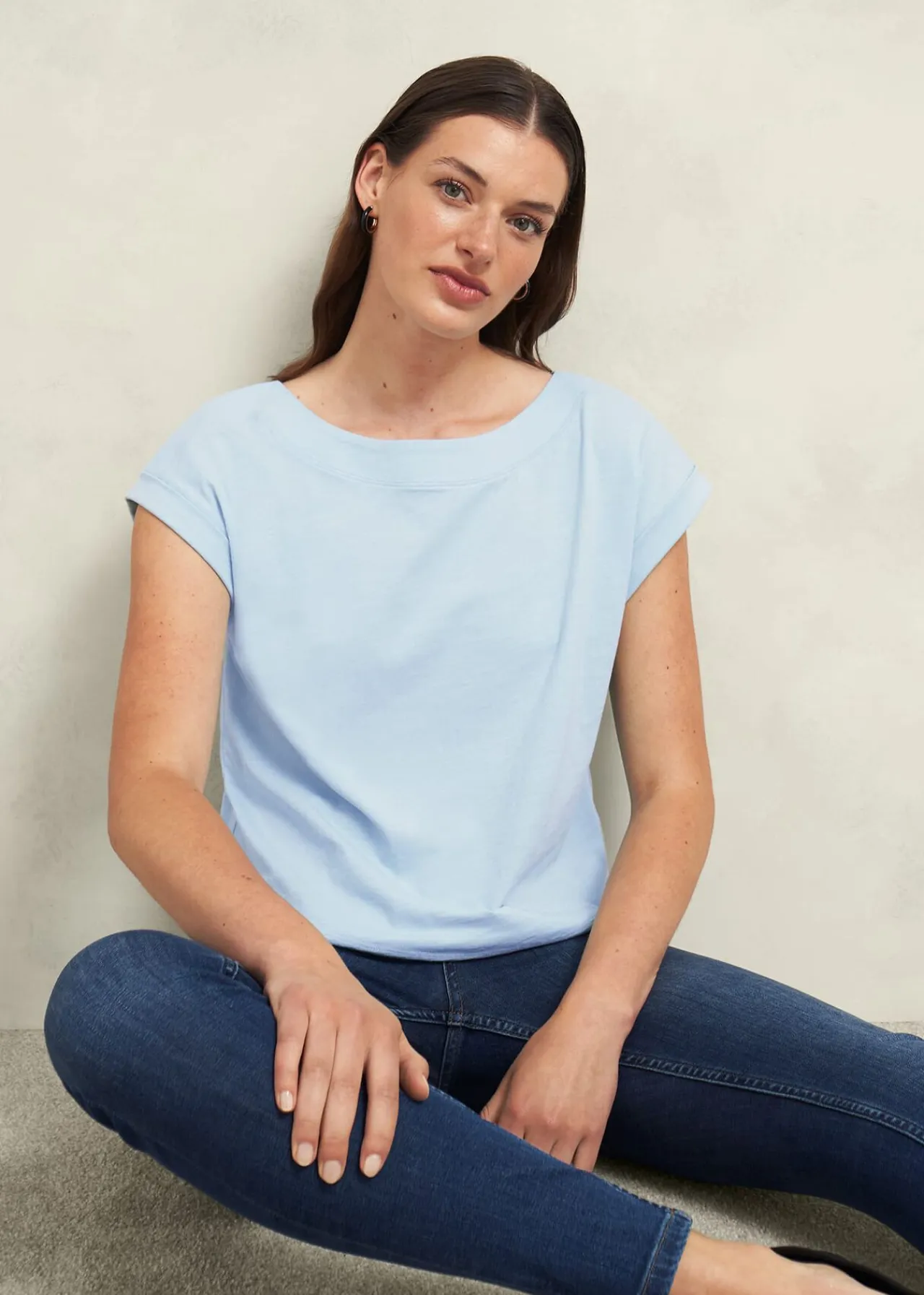 Hobbs Alycia Cotton Slub T-shirt* Tops | Shop By Category
