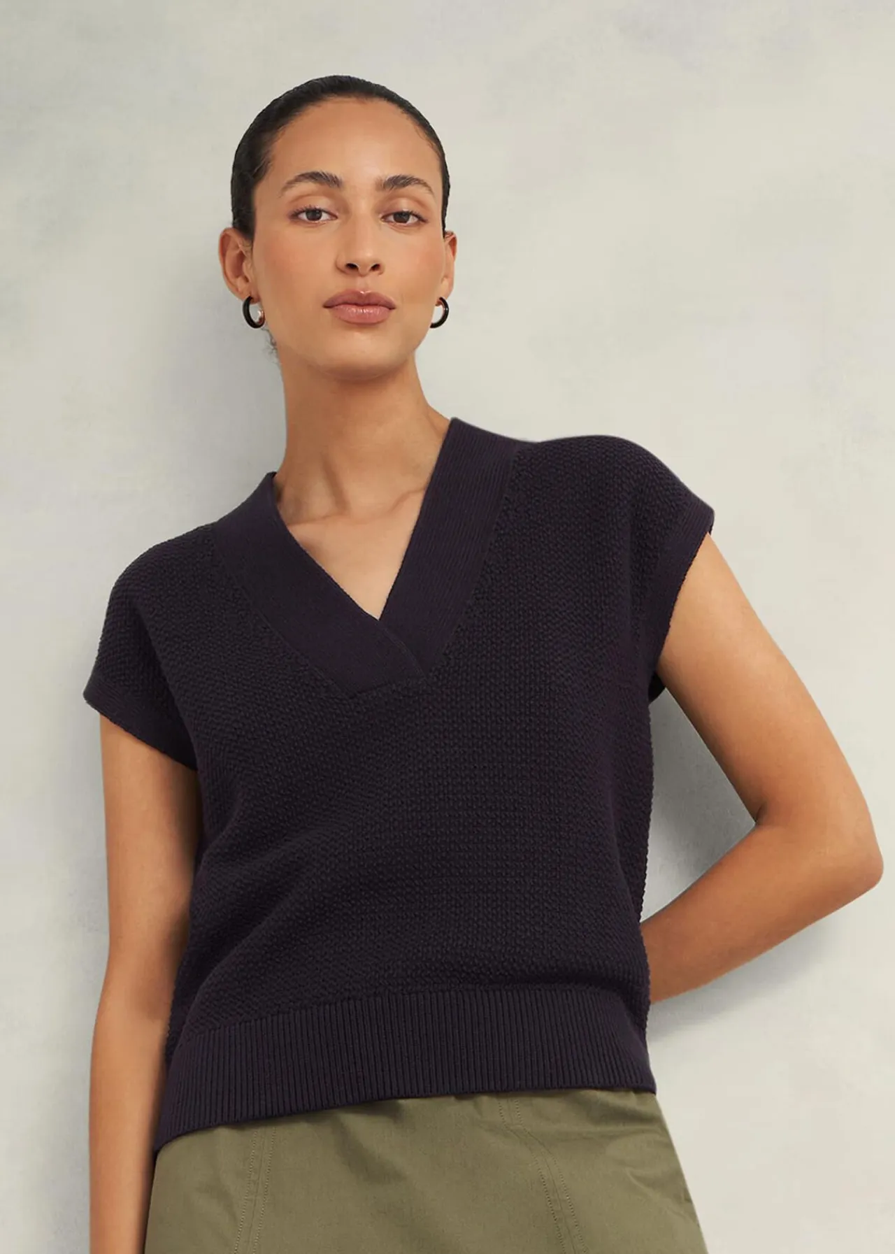 Hobbs Ariel Cotton Knitted Top* Tops | Shop By Category