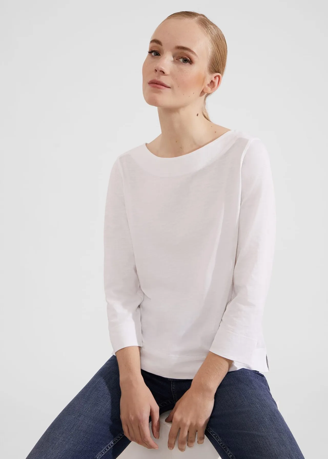 Hobbs Avia Cotton Slub T-Shirt* Tops | Shop By Category