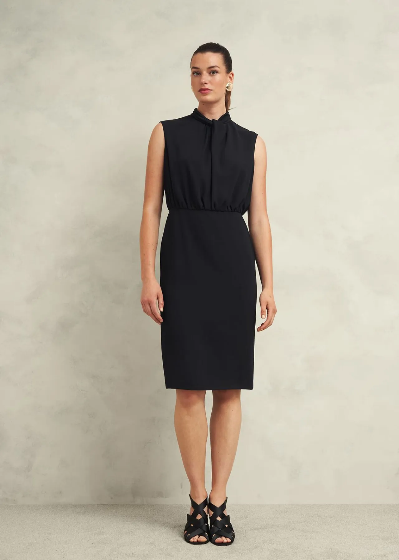 Hobbs Camille Twist Neck Dress* Workwear | Shop By Category