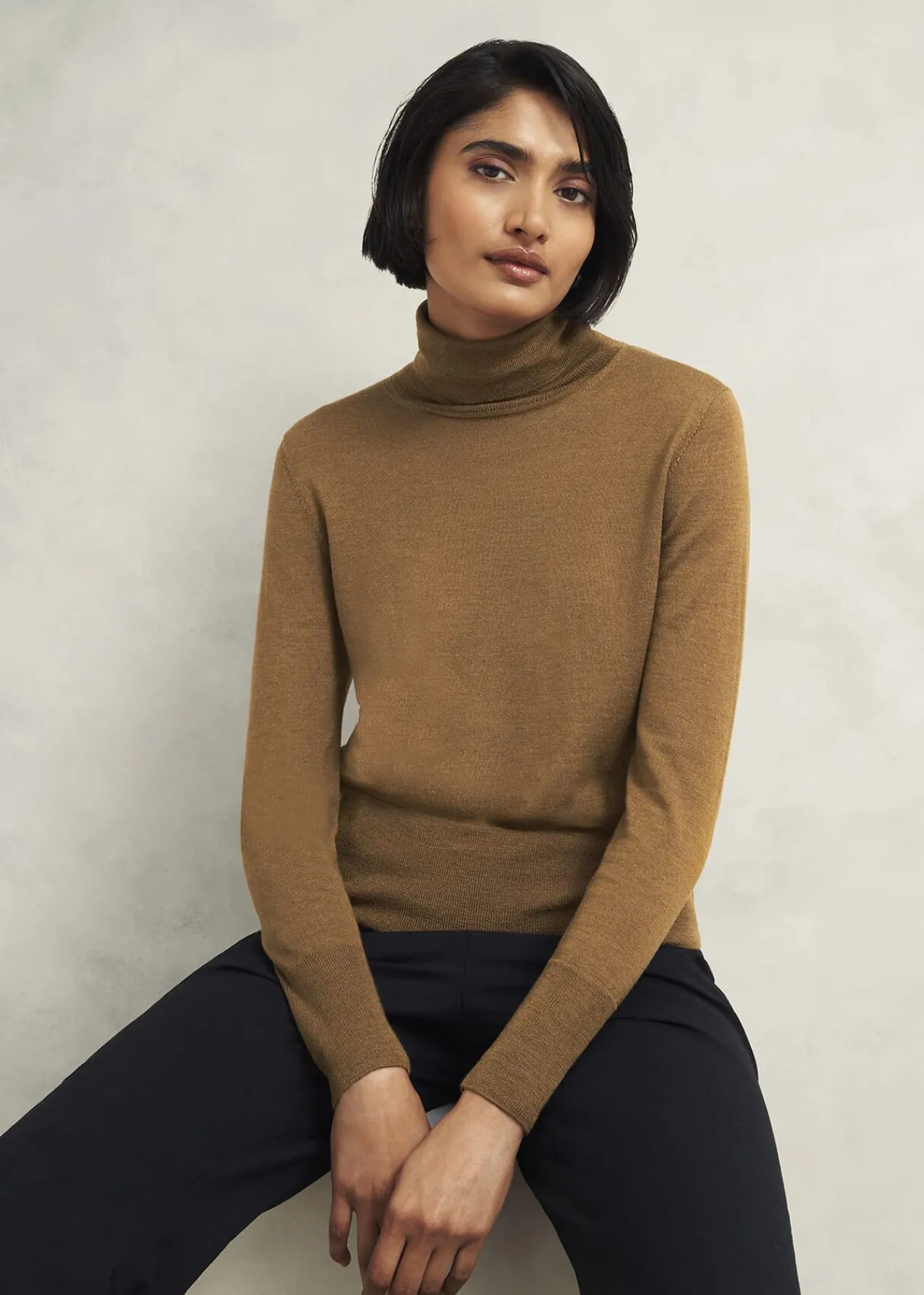 Hobbs Clarendon Wool Silk Roll Neck Jumper* Workwear | Jumpers & Cardigans