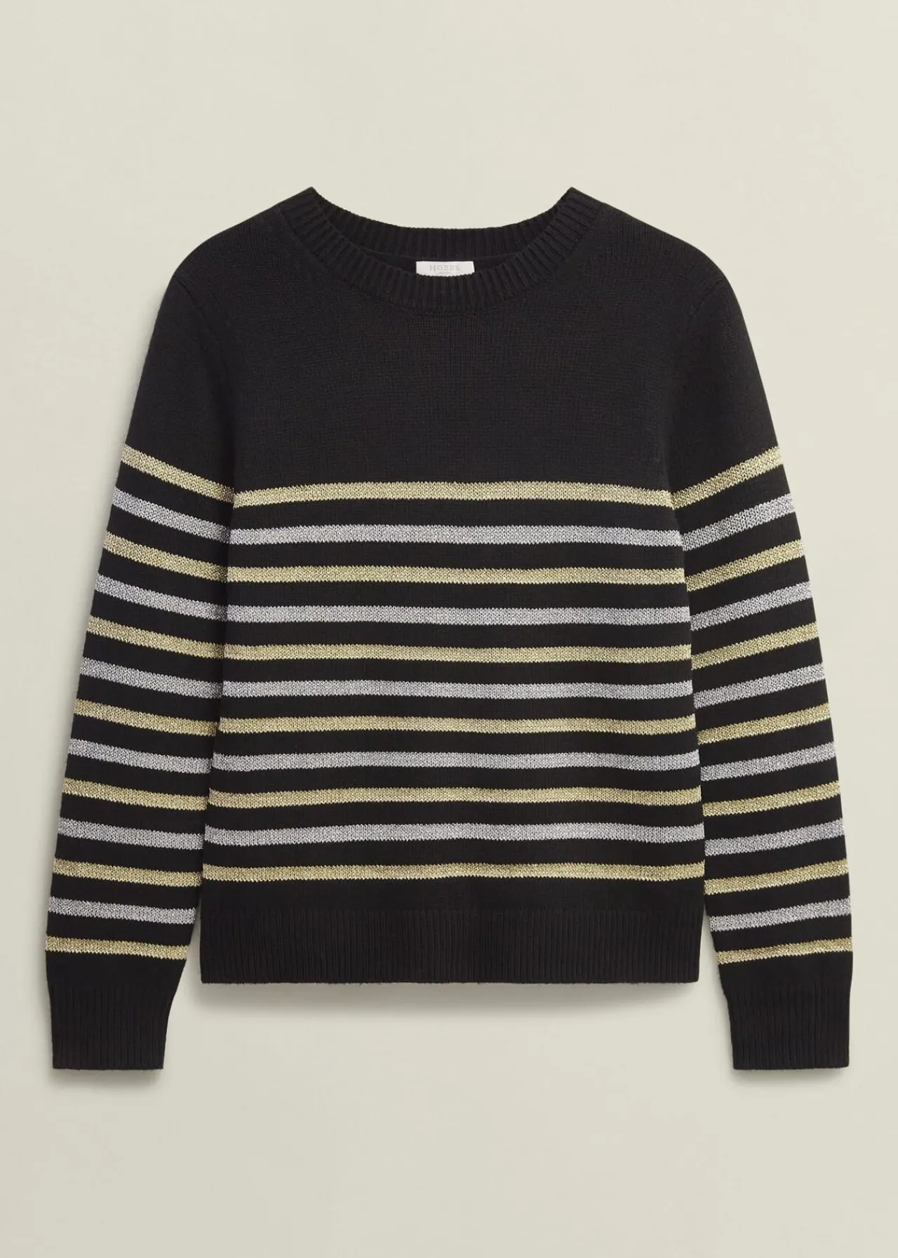 Hobbs Destiny Sparkle Stripe Jumper* Jumpers & Cardigans | Shop By Category
