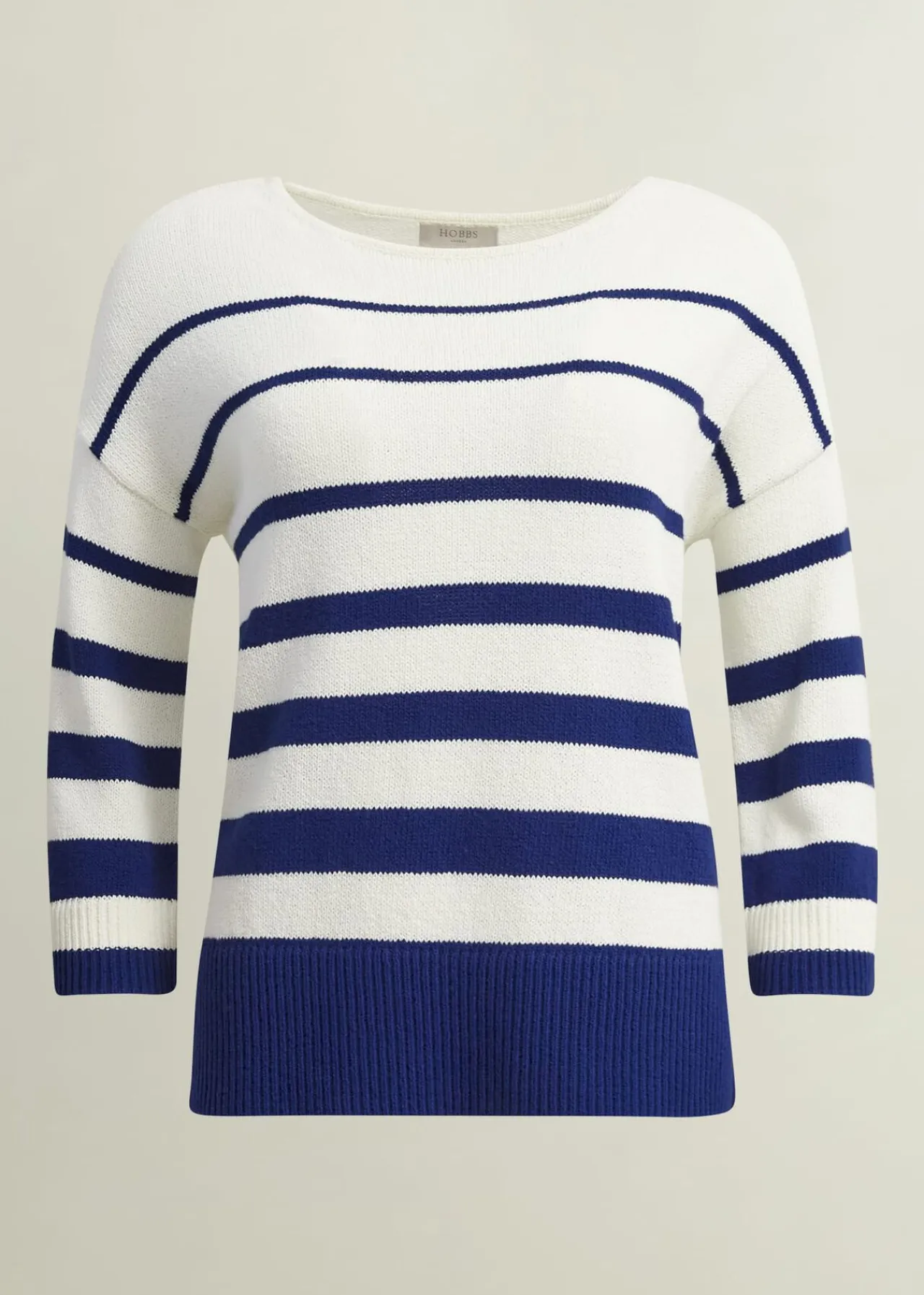 Hobbs Elaine Stripe Cotton Blend Jumper* Jumpers & Cardigans | Shop By Category