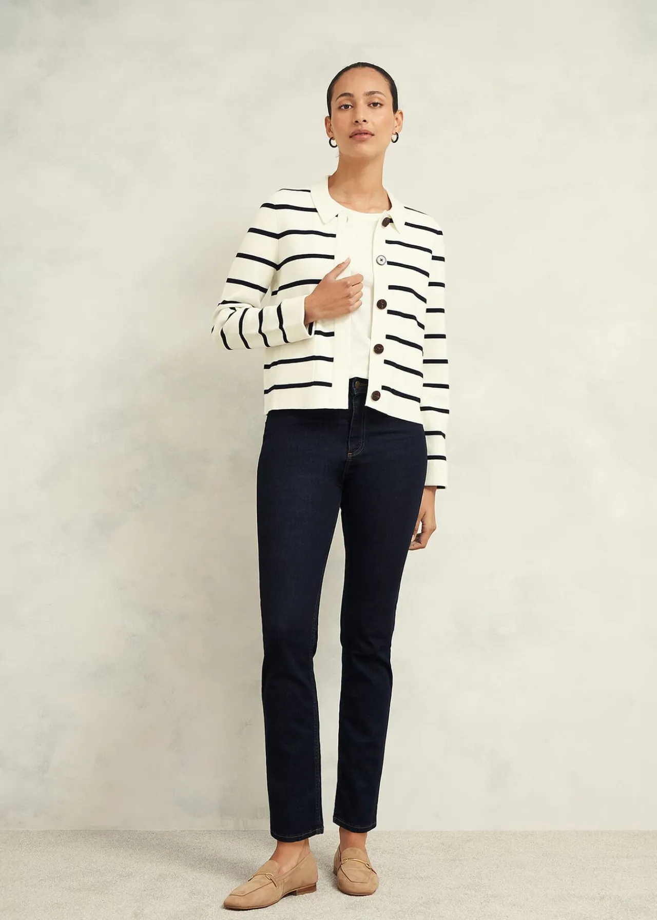 Hobbs Ellie Cotton Wool Knitted Jacket* Workwear | Jumpers & Cardigans