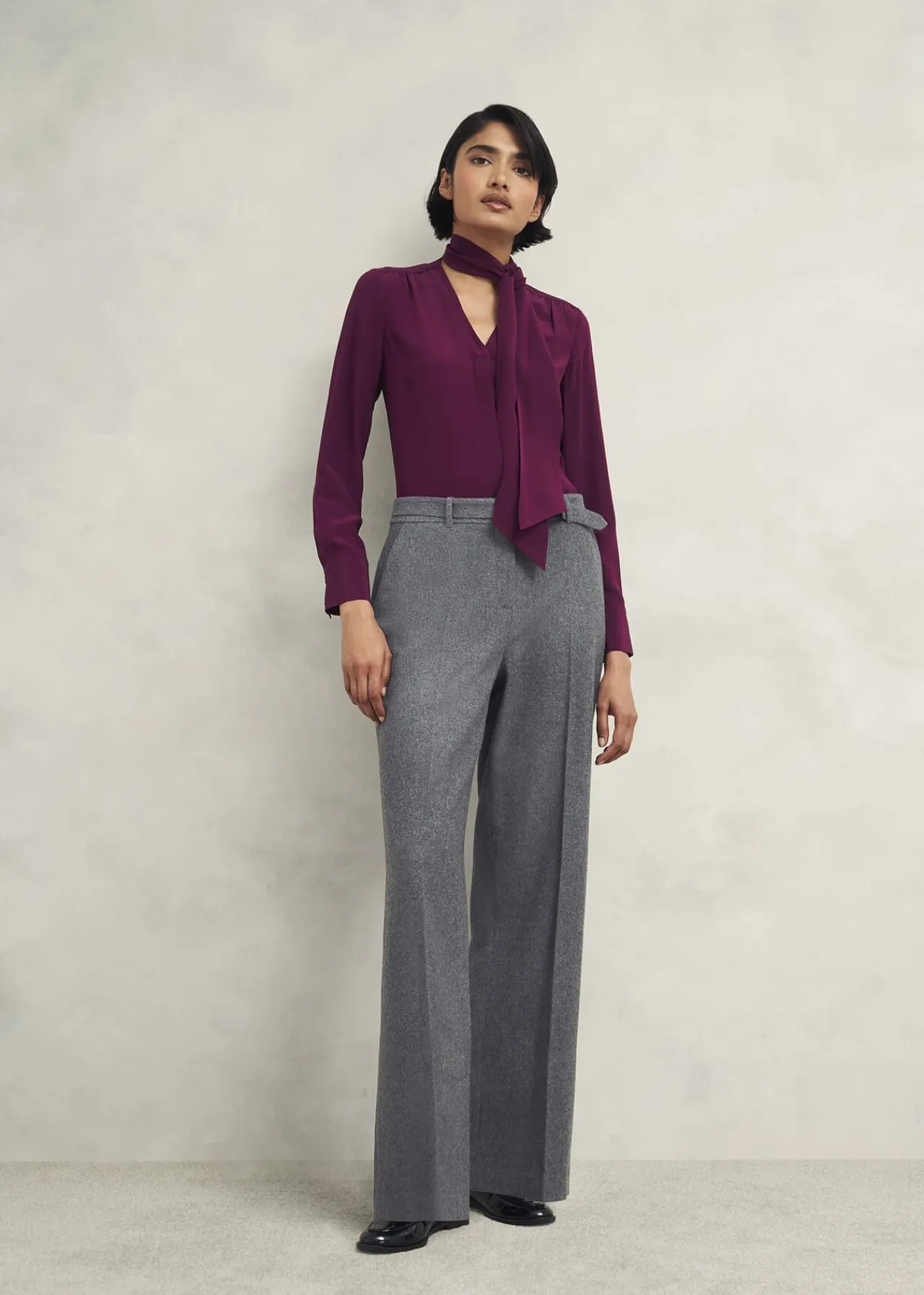 Hobbs Elsie Wool Blend Wide Trousers* Workwear | Suits & Co-ords