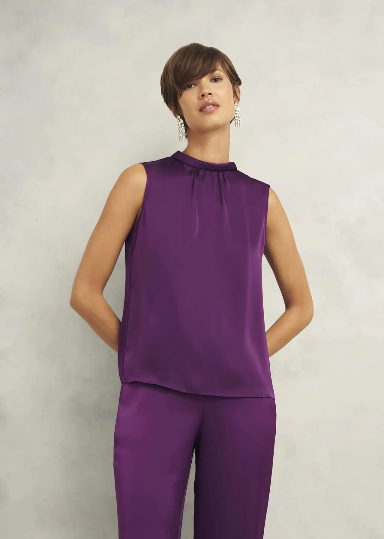 Hobbs Eren Satin Blouse* Tops | Shop By Category
