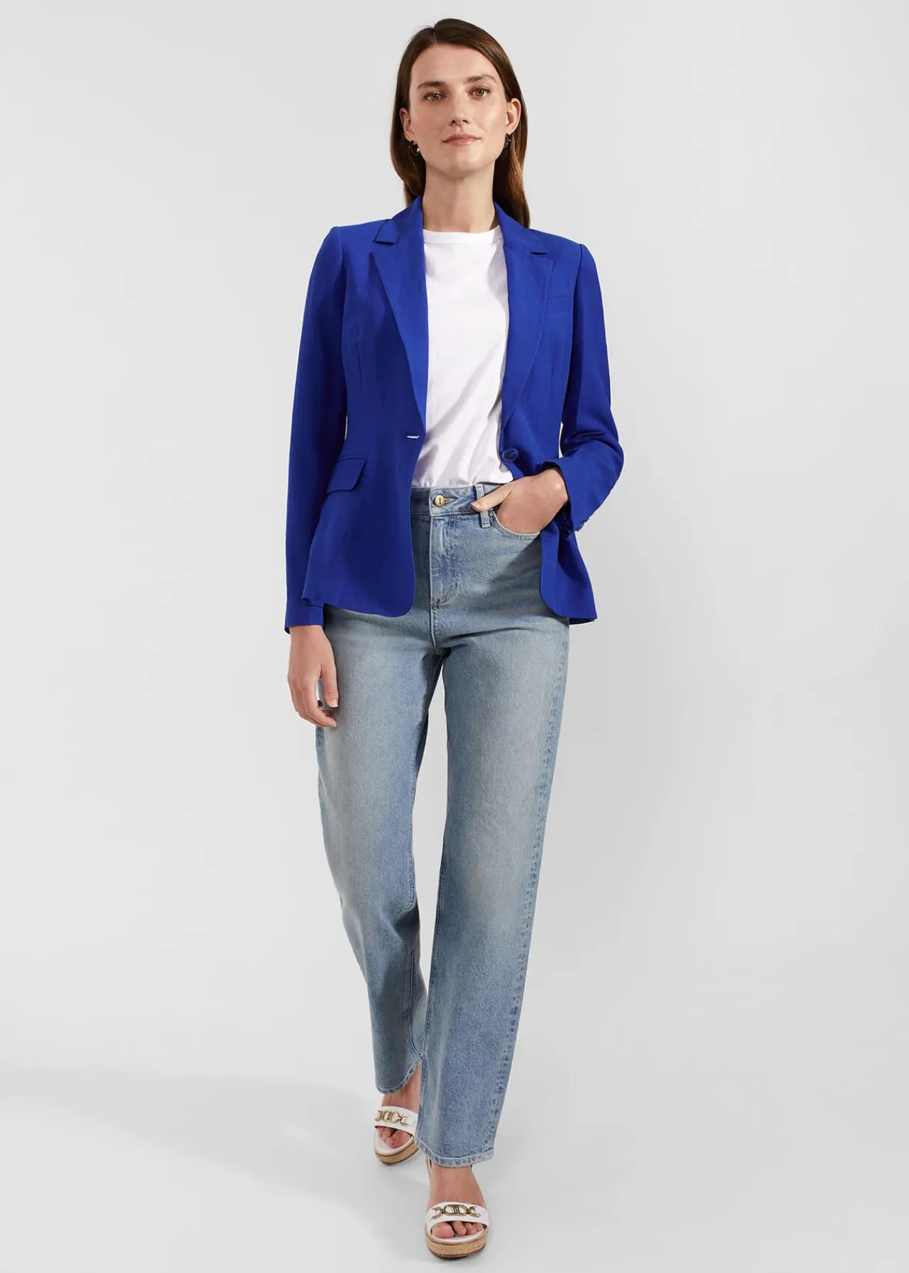 Hobbs Fletcher Silk Linen Jacket* Workwear | Coats & Jackets