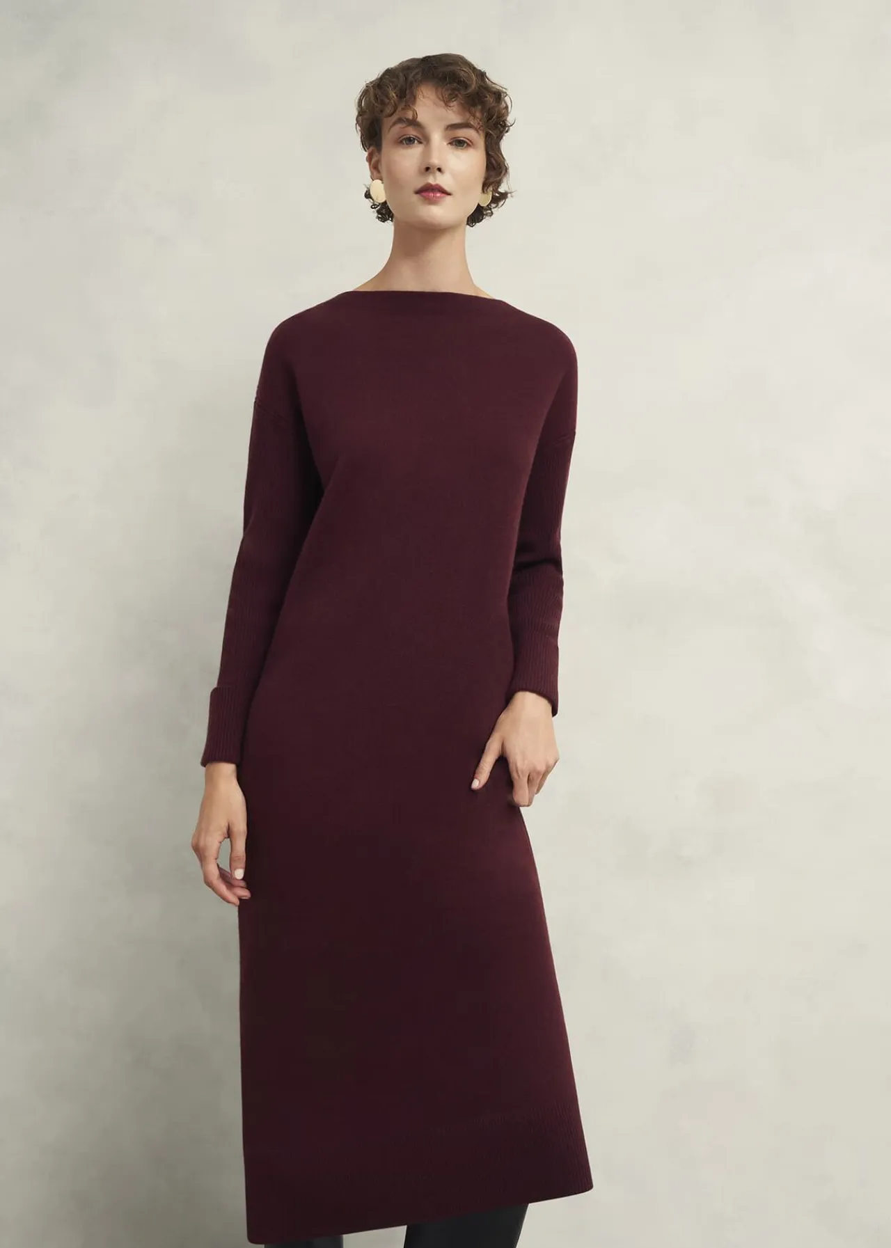 Hobbs Hartsfirth Knitted Dress With Cashmere* Cashmere | Limited Edition