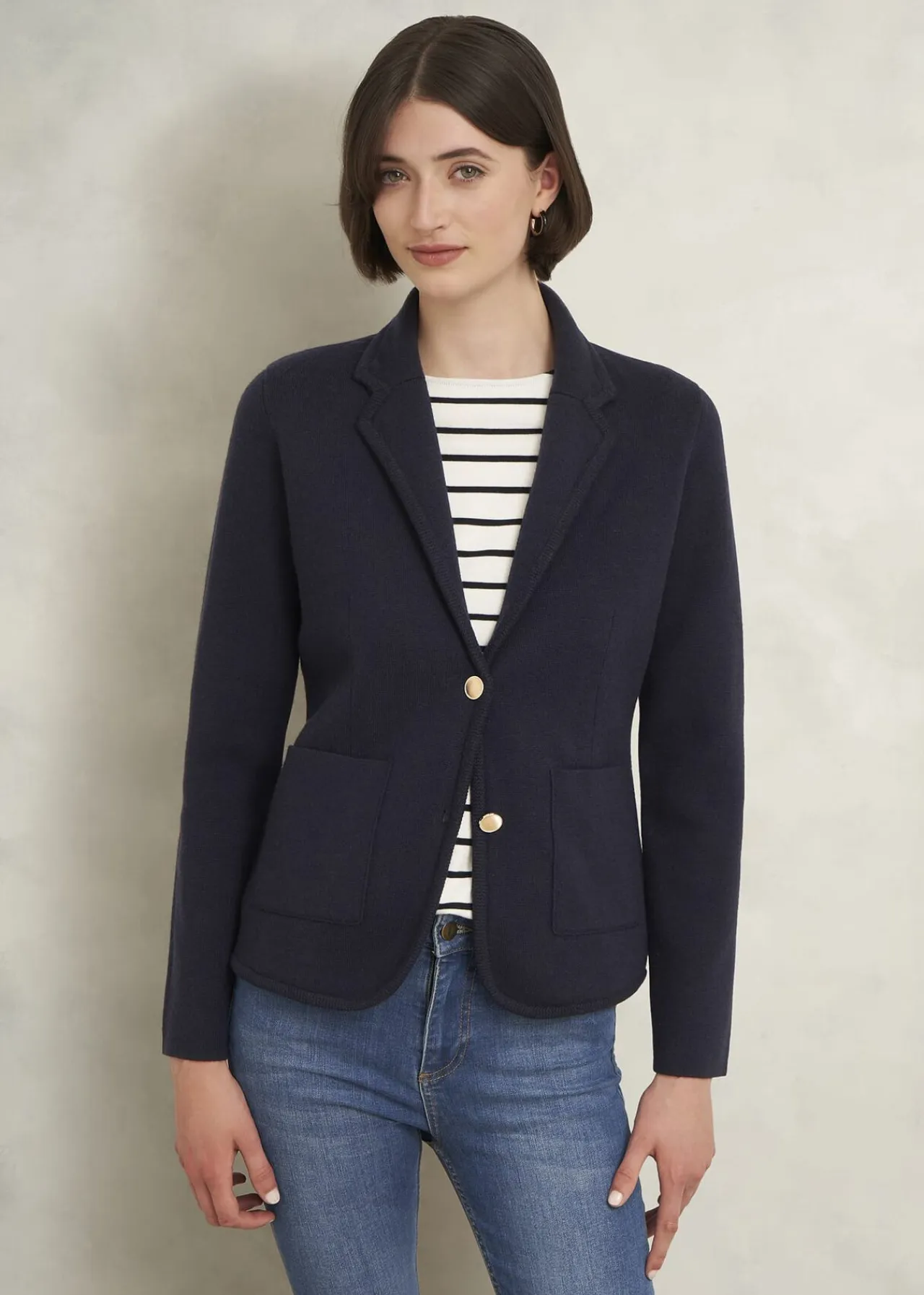 Hobbs Holly Knitted Blazer With Wool* Jumpers & Cardigans | Shop By Category