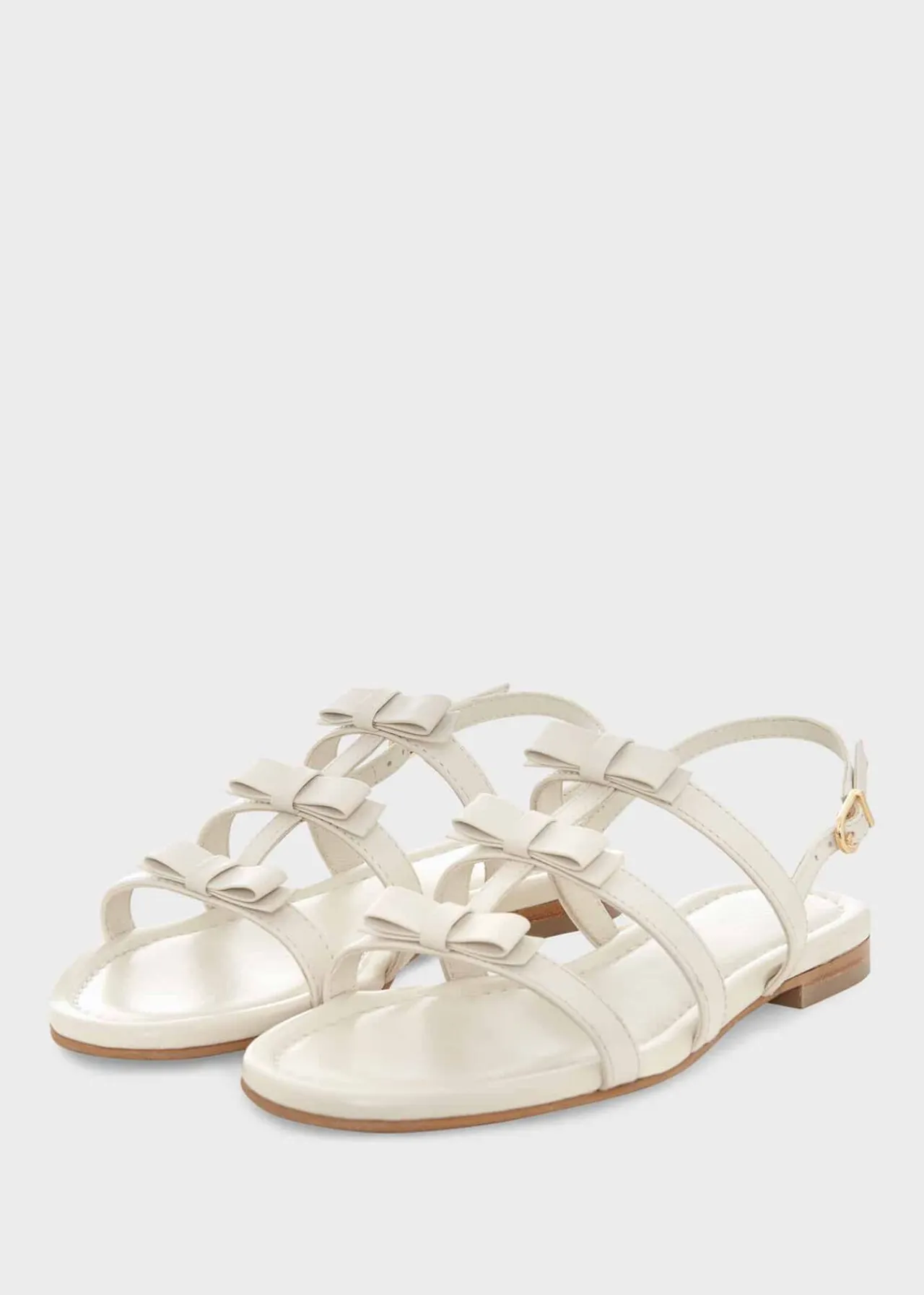 Hobbs Holly Leather Bow Sandals* Sandals | Flats