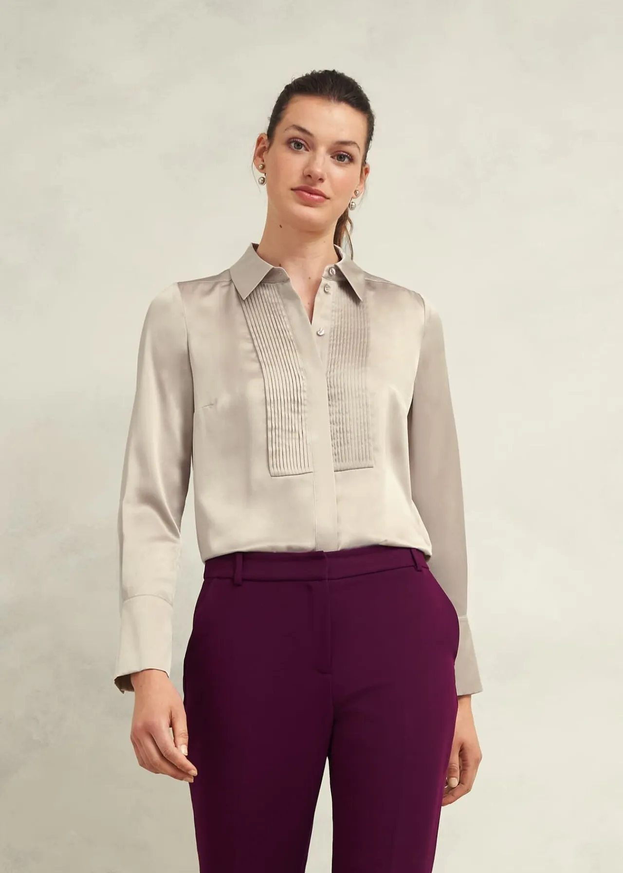 Hobbs Jaya Silk Shirt* Workwear | Tops