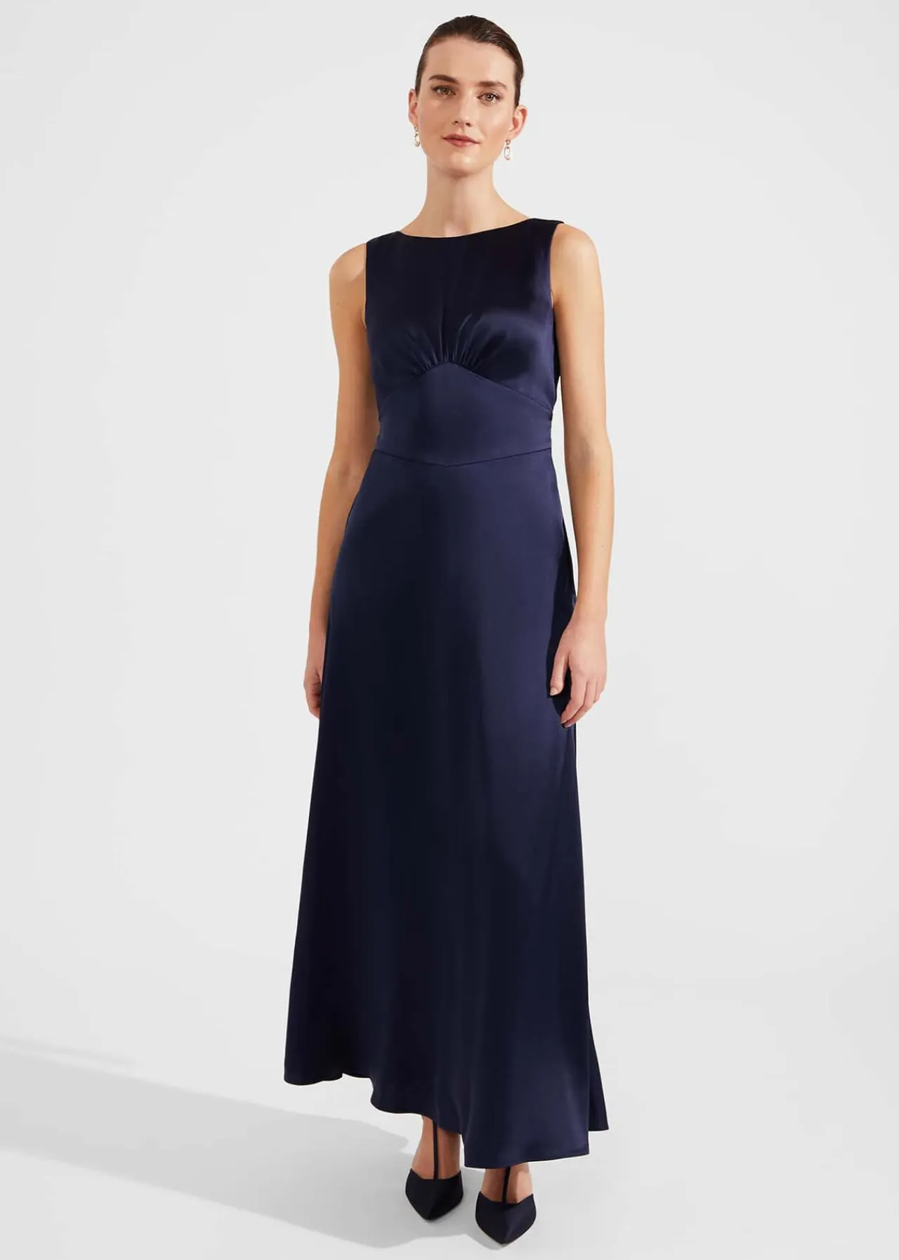 Hobbs Jemma Satin Maxi Dress* Matching Dresses & Jackets | Mother Of The Bride Or Groom Outfits
