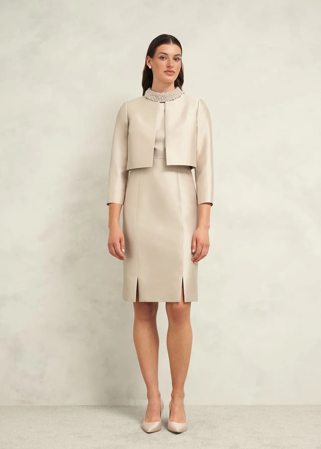 Hobbs Katherine Wool Silk Jacket* Matching Dresses & Jackets | Mother Of The Bride Or Groom Outfits