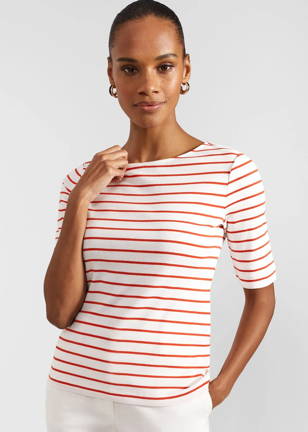 Hobbs Katie Cotton Button Back Top* Tops | Shop By Category