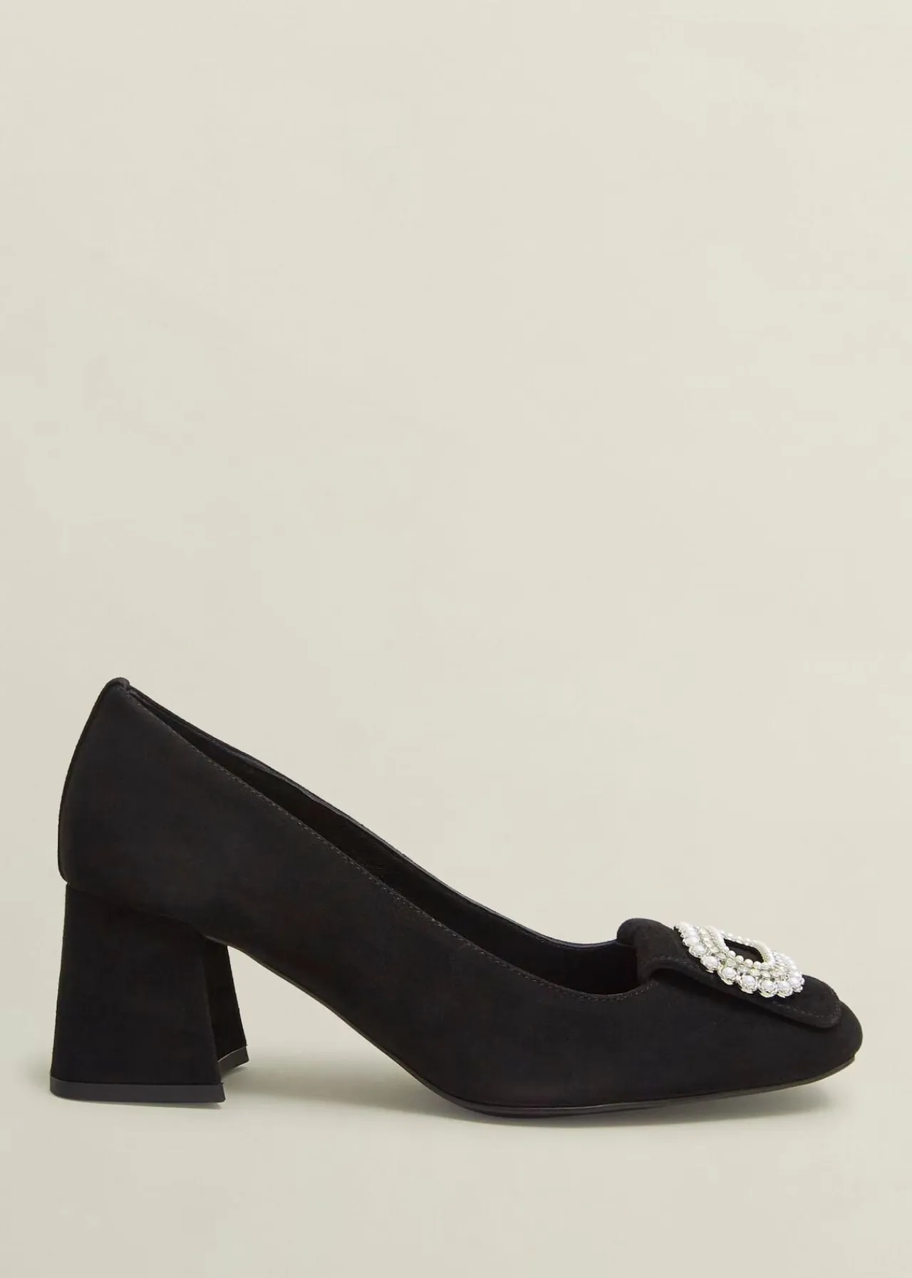 Hobbs Lexia Suede Jewelled Courts* Heels | Shop By Category