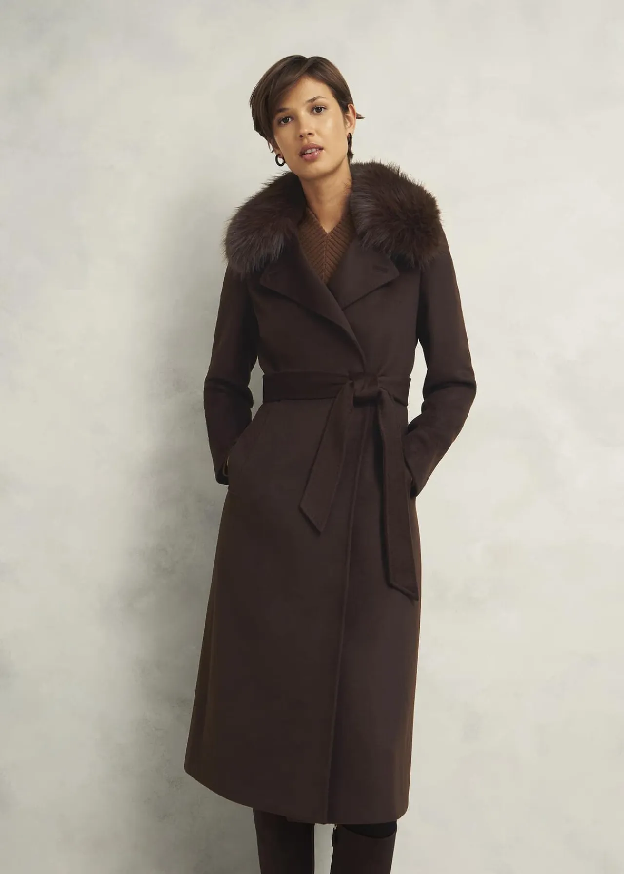 Hobbs Livia Wool Coat With Faux Fur* Coats & Jackets | Shop By Category