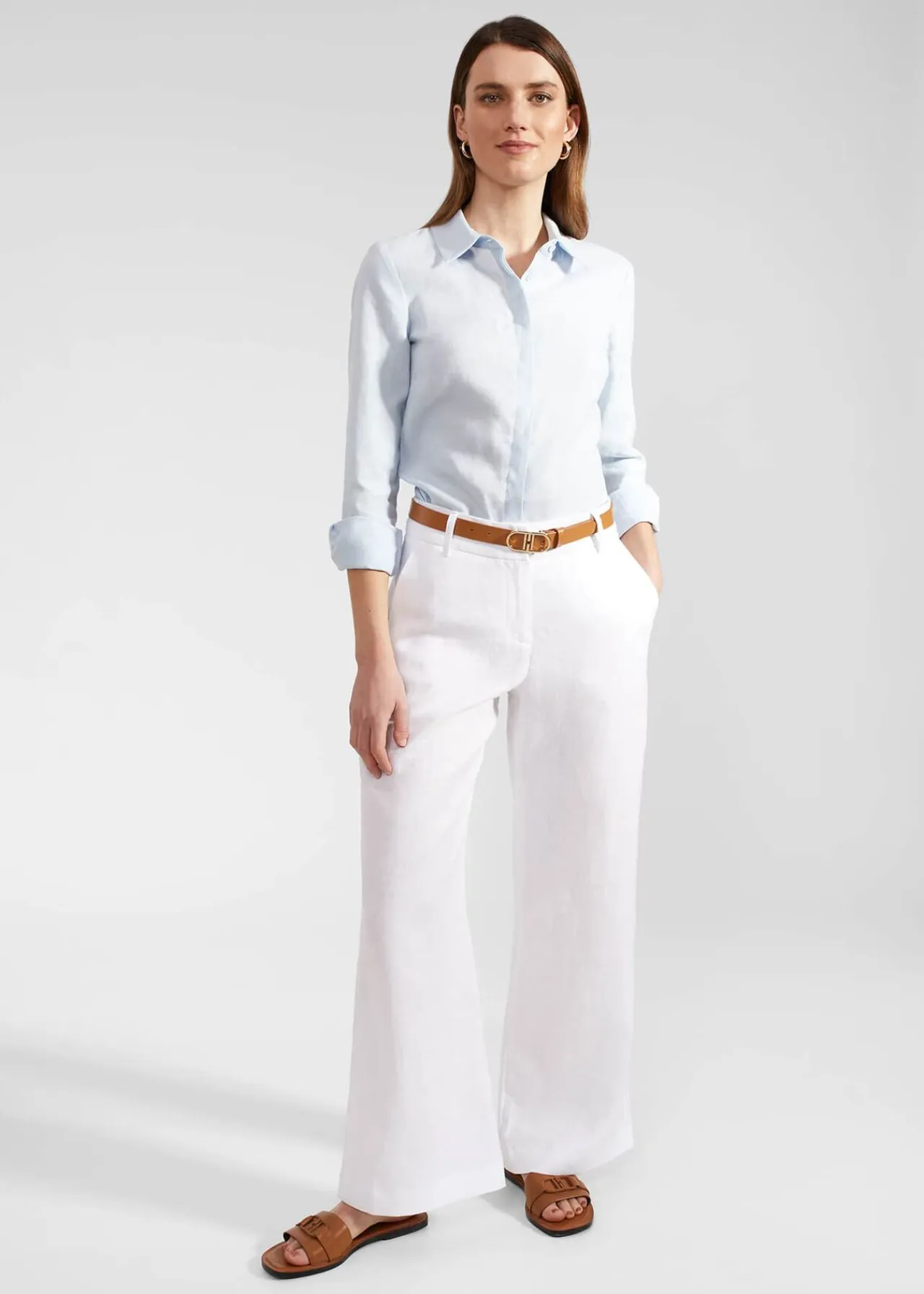 Hobbs Lynn Linen Trousers* Trousers | Shop By Category