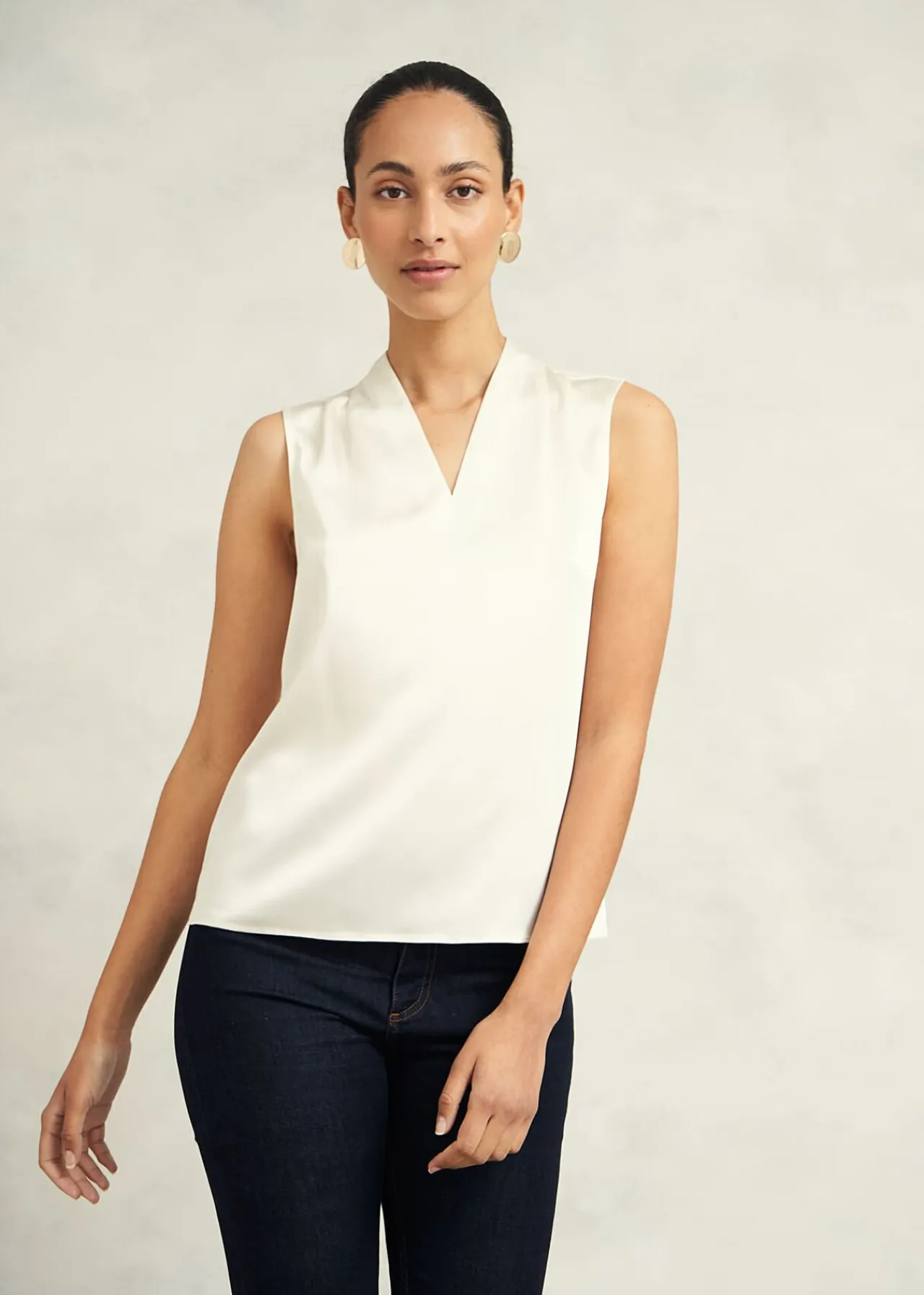 Hobbs Nina Satin Blouse* Workwear | Tops