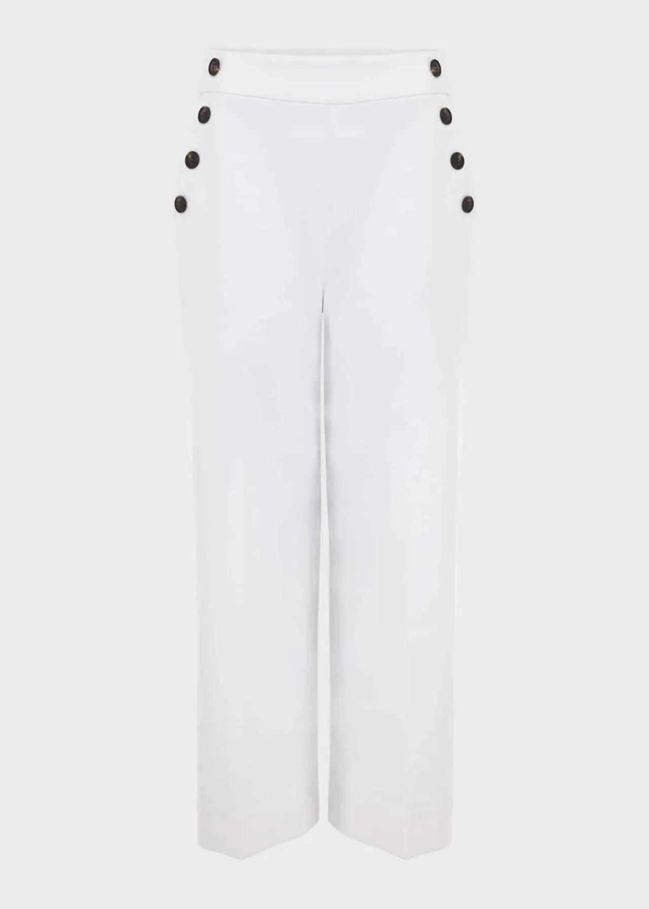 Hobbs Petite Simone Crop Trousers With Cotton* Petite Workwear | Petite Collection