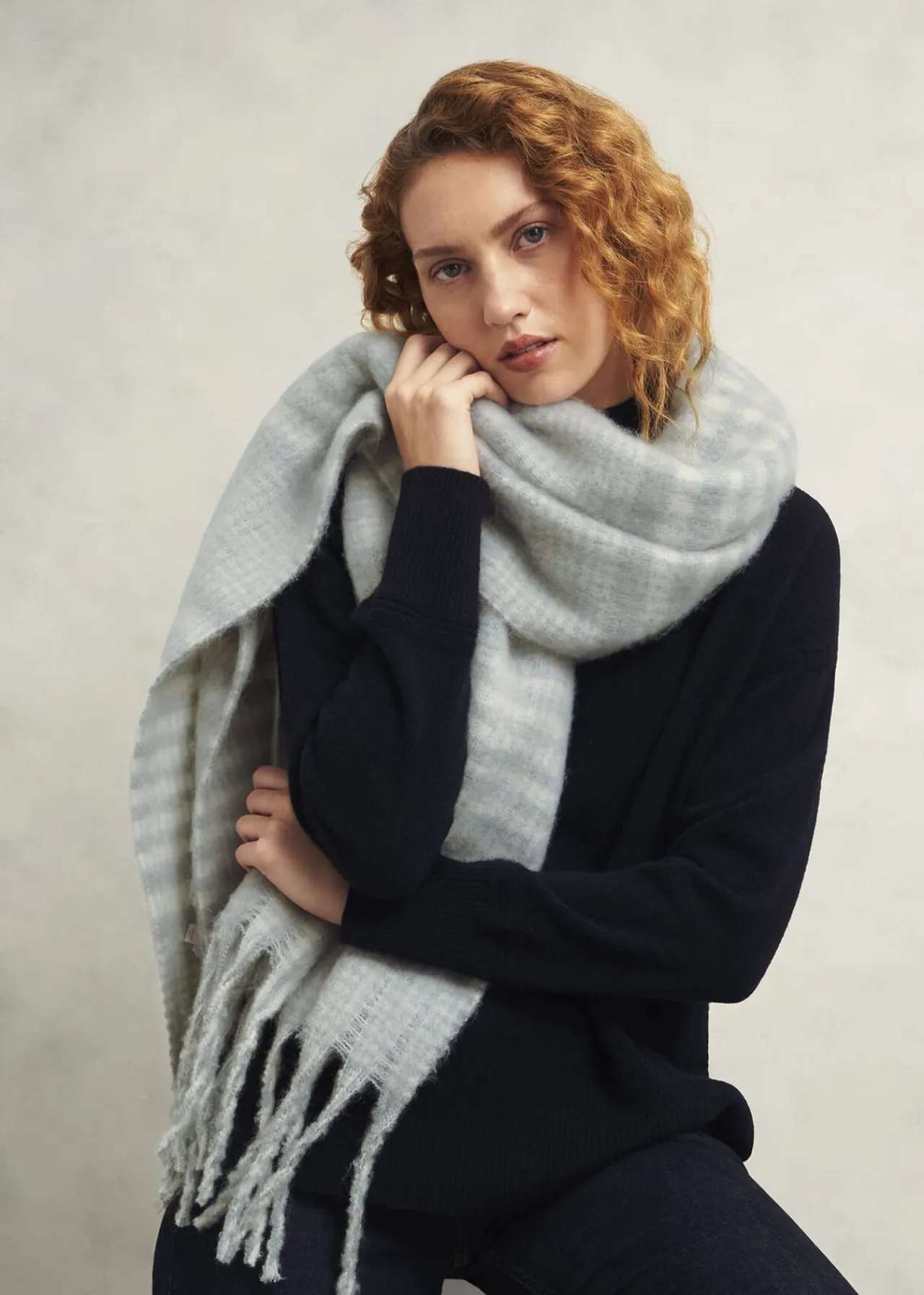 Hobbs Sasha Check Scarf* Winter Accessories | Scarves