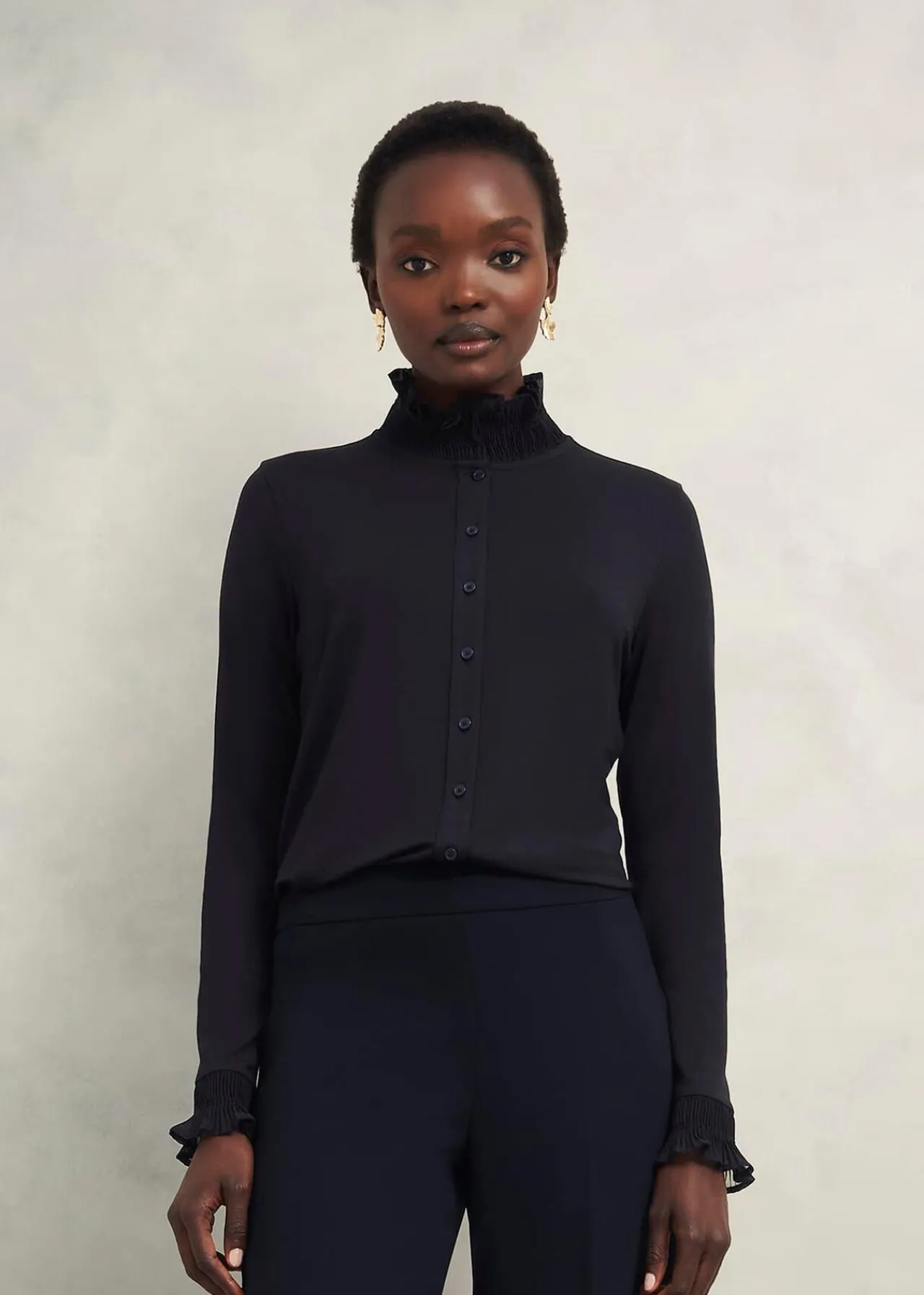Hobbs Sera Frill Top* Workwear | Tops