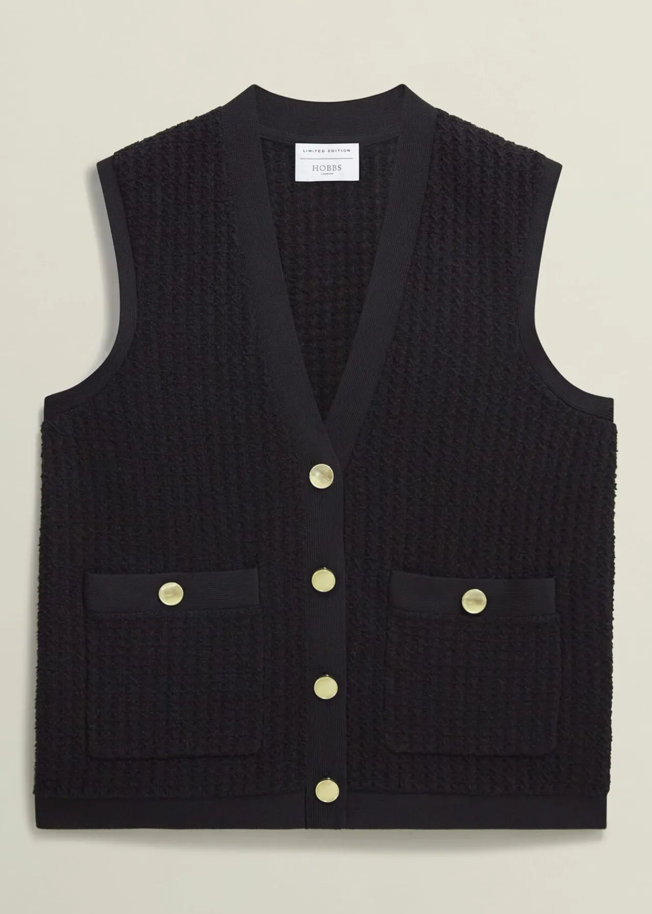 Hobbs Tatton Cotton Blend Knitted Vest* Limited Edition | Tops