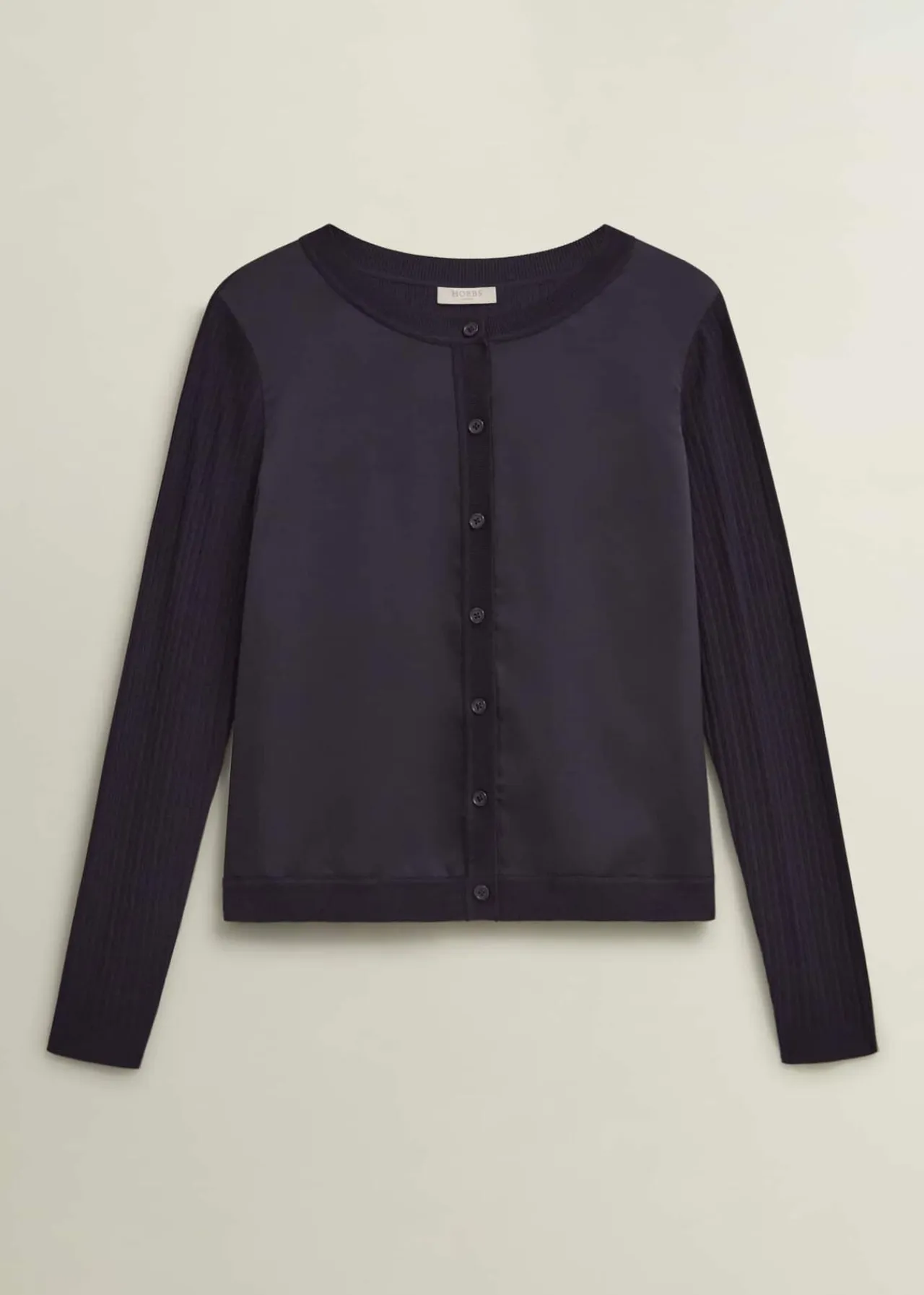 Hobbs Trina Woven Front Cardigan* Workwear | Jumpers & Cardigans