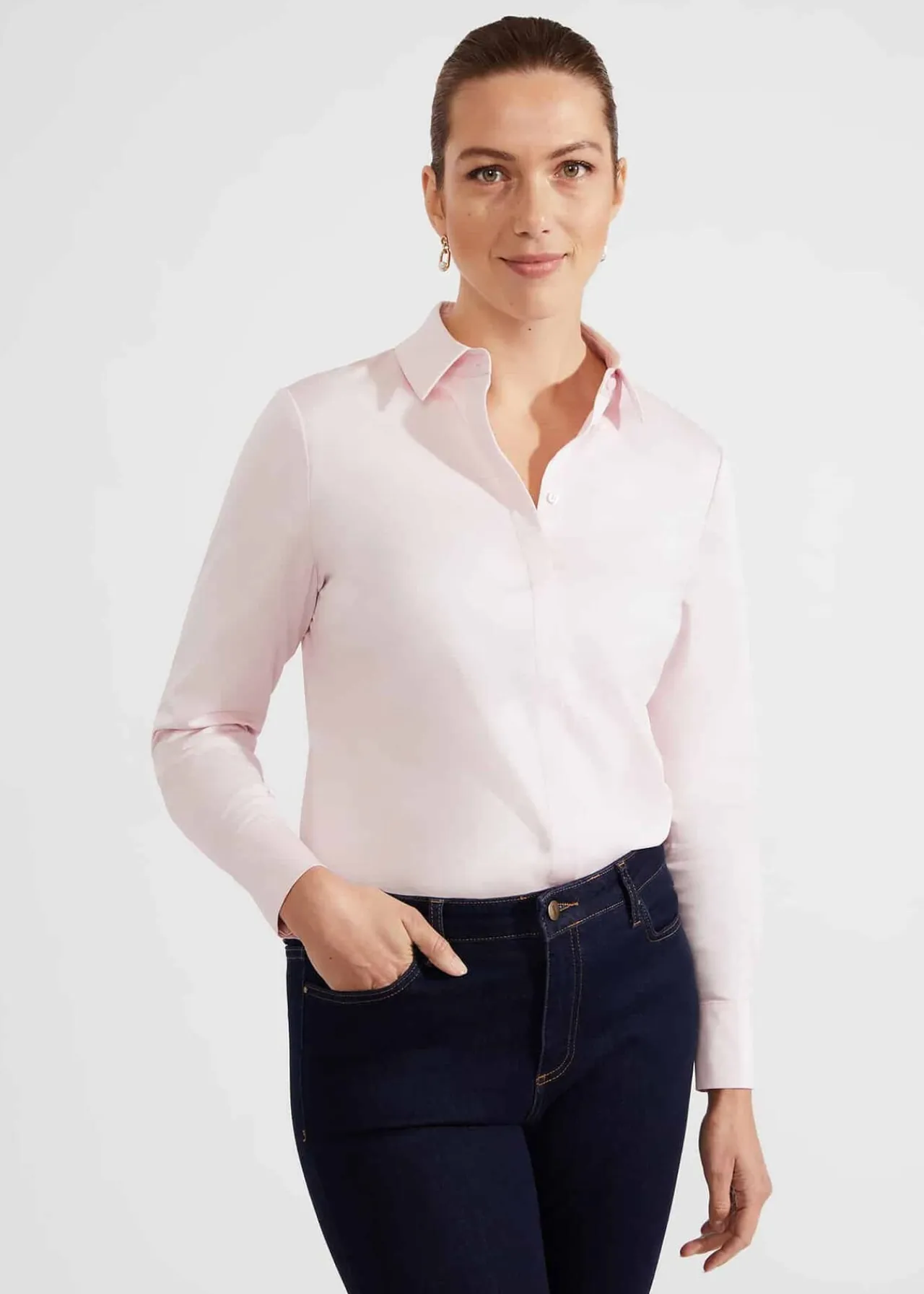 Hobbs Victoria Cotton Blend Shirt* Workwear | Tops